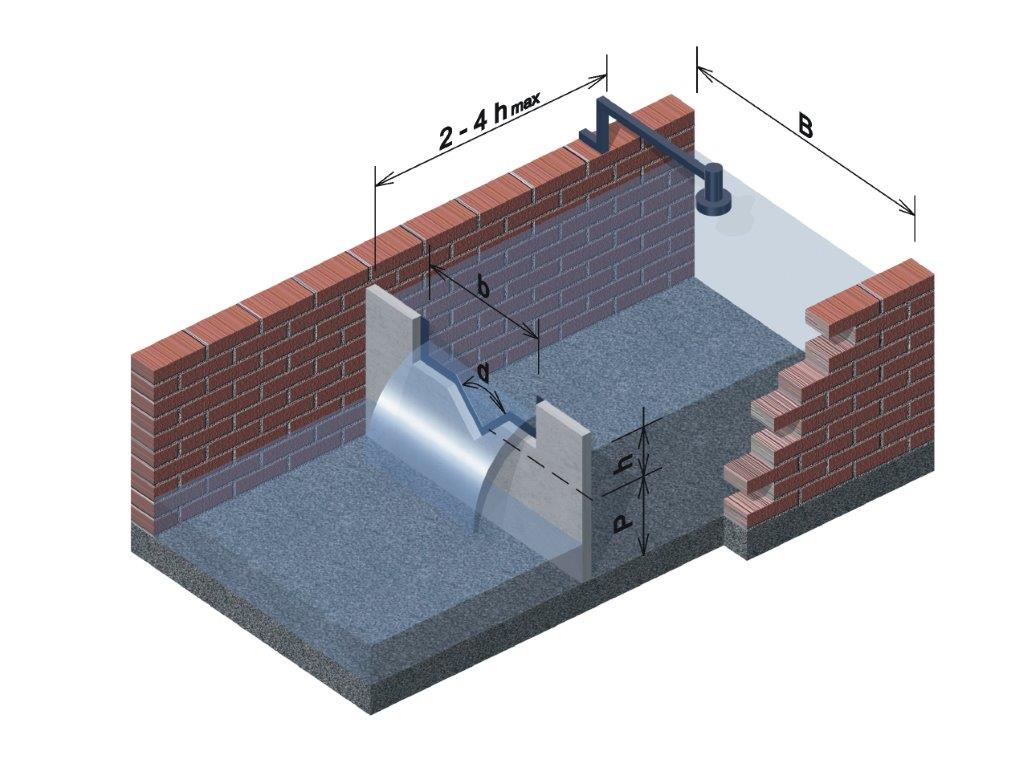 Combined v weir